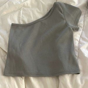 Oak and Fort Olive Green Off the shoulder